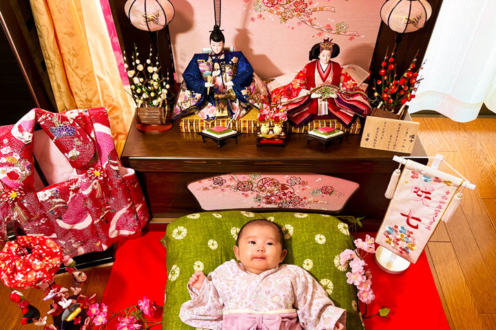 雛人形 節句 ひなまつり まさに一目惚れでした：鹿児島県鹿屋市の咲七ちゃん｜初節句のひな祭り