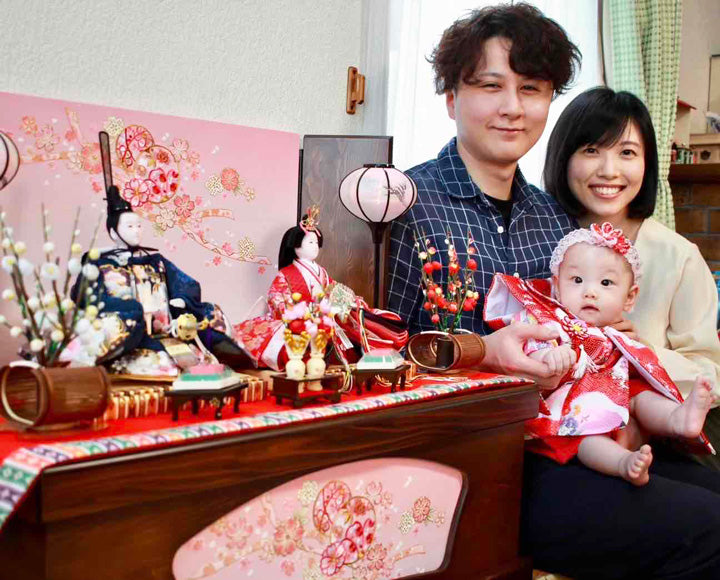素敵な雛人形にうっとり：札幌市の花音ちゃん｜初節句のひな祭り