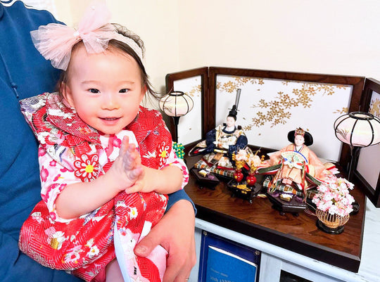 一緒に飾るのも楽しみ：東京都の春姫ちゃんの初節句のひな祭り