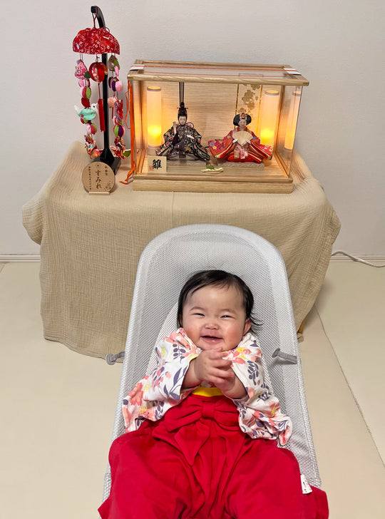 他にはない上品なお着物：高槻市の ののかちゃん｜初節句のひな祭り