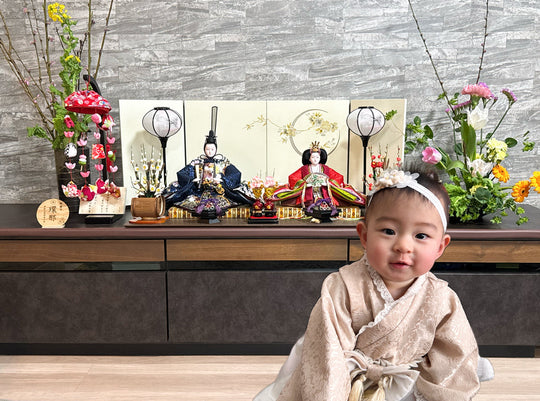母娘で飾るお雛様｜東京都の美乃莉ちゃん姉妹の初節句 – 雛人形のひなせい