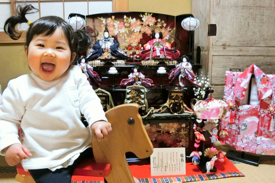 雛人形と楽しいひな祭り：藤枝市の結衣ちゃん｜初節句のひな祭り