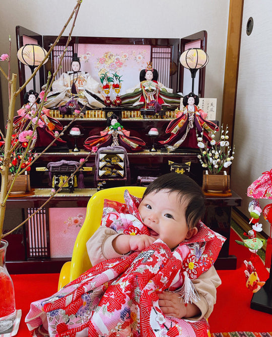 コンパクトでこんなに本格的:愛知県小牧市の実真ちゃん:雛祭り 雛人形