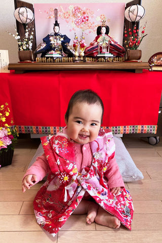 東京都葛飾区の志帆ちゃん｜初節句のひな祭り