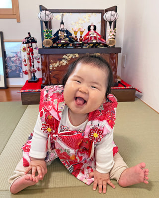 洗練された技術を感じる雛人形で雛祭り：千葉県印旛郡の七海ちゃん｜初節句のひな祭り