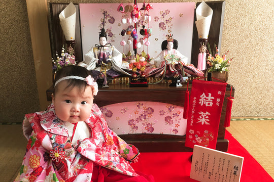 ０歳児の時の雛祭りの雛人形