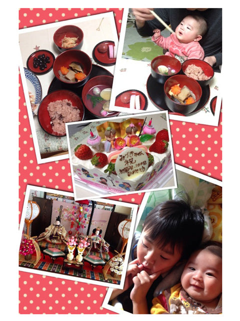 雛祭りと娘の100日膳が同じ日：兵庫県の美月ちゃん｜初節句のひな祭り
