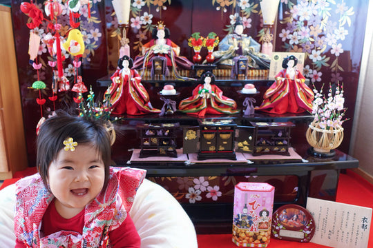 ０歳児の時の雛祭りの雛人形