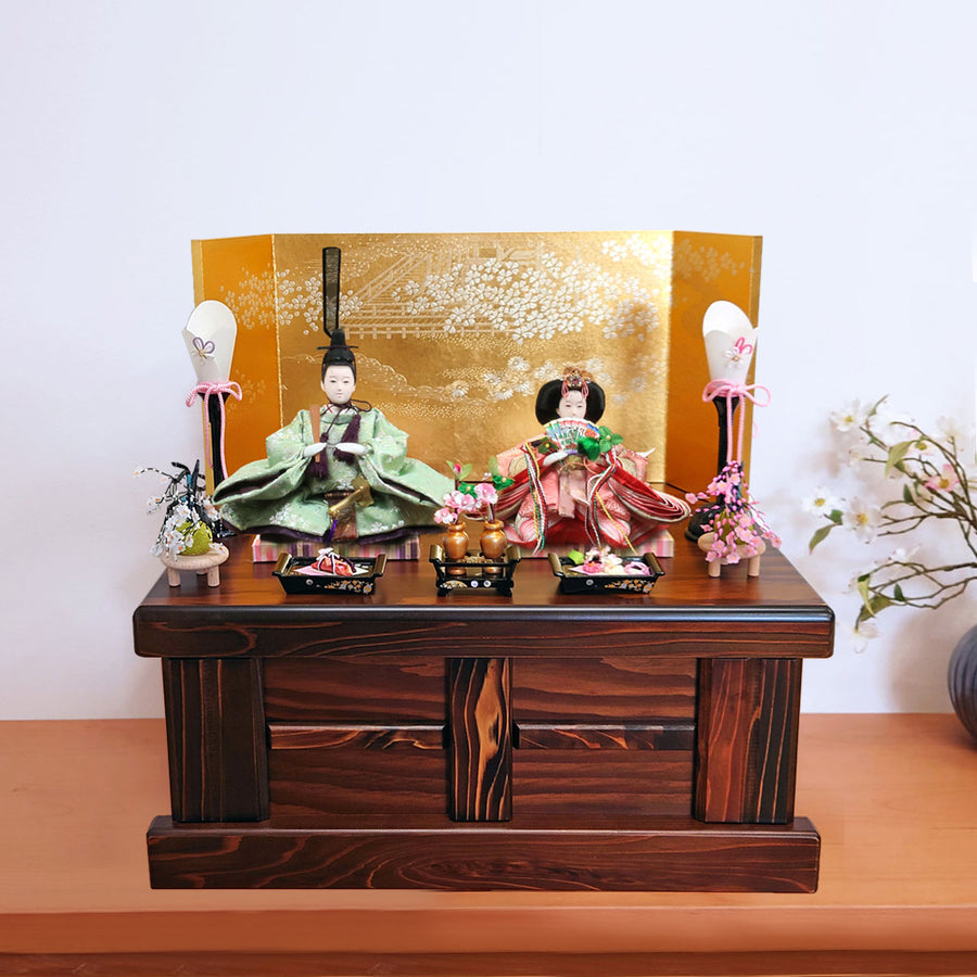 Yume Hina Doll | 46cm | Chic and elegant, a classy, ​​storable item | Storage decoration | A modern, stylish looking Hina doll | A cute, compact Hina doll | Popular because it's cute | Inexpensive