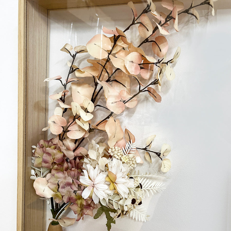 人形用｜ドールの装飾品  屏風（衝立）｜ナチュラルフレームと台セット｜高さ60cm｜LED付き お花 アクリル｜SD ドール DD doll ｜おすすめ
