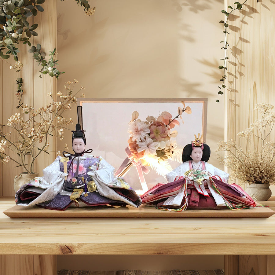 SAKURA ひな祭り人形セット 一目惚れする綺麗なお雛様 【Flower Girl Bell慶春雛】 ひな祭りの