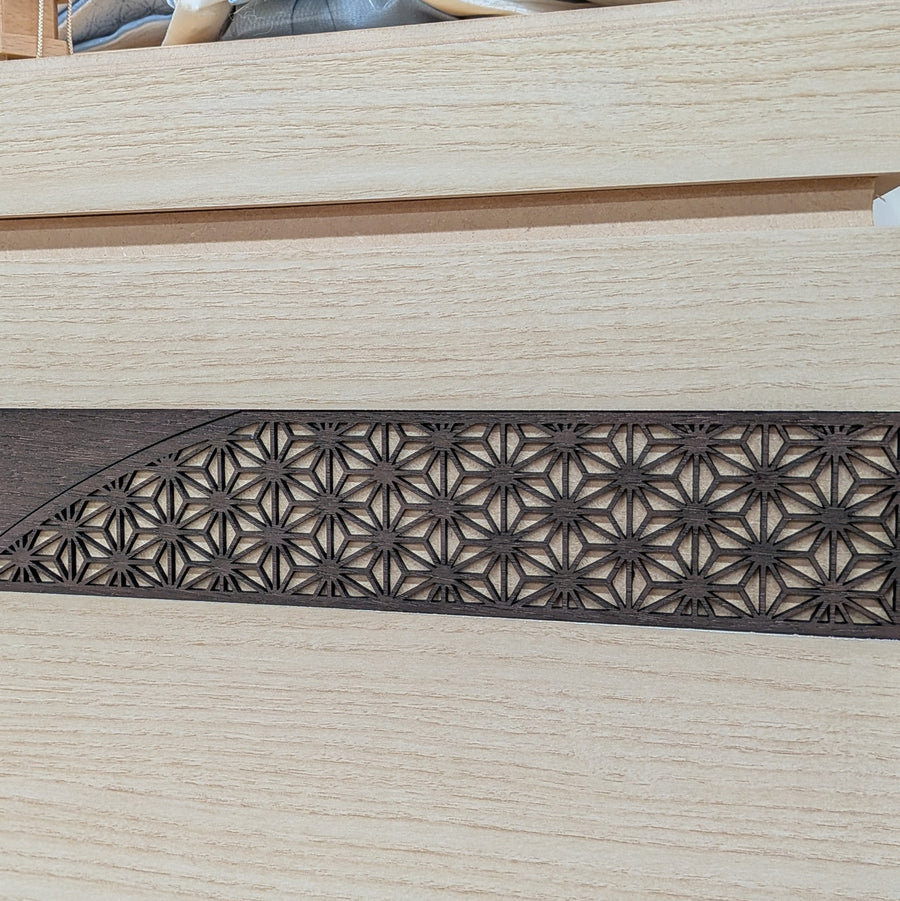 麻の葉が綺麗な収納箱