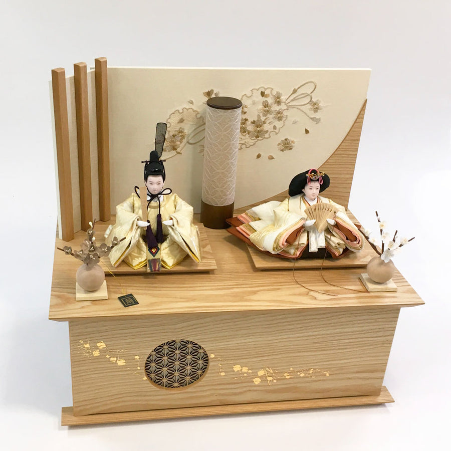 コンパクトな収納タイプ雛人形