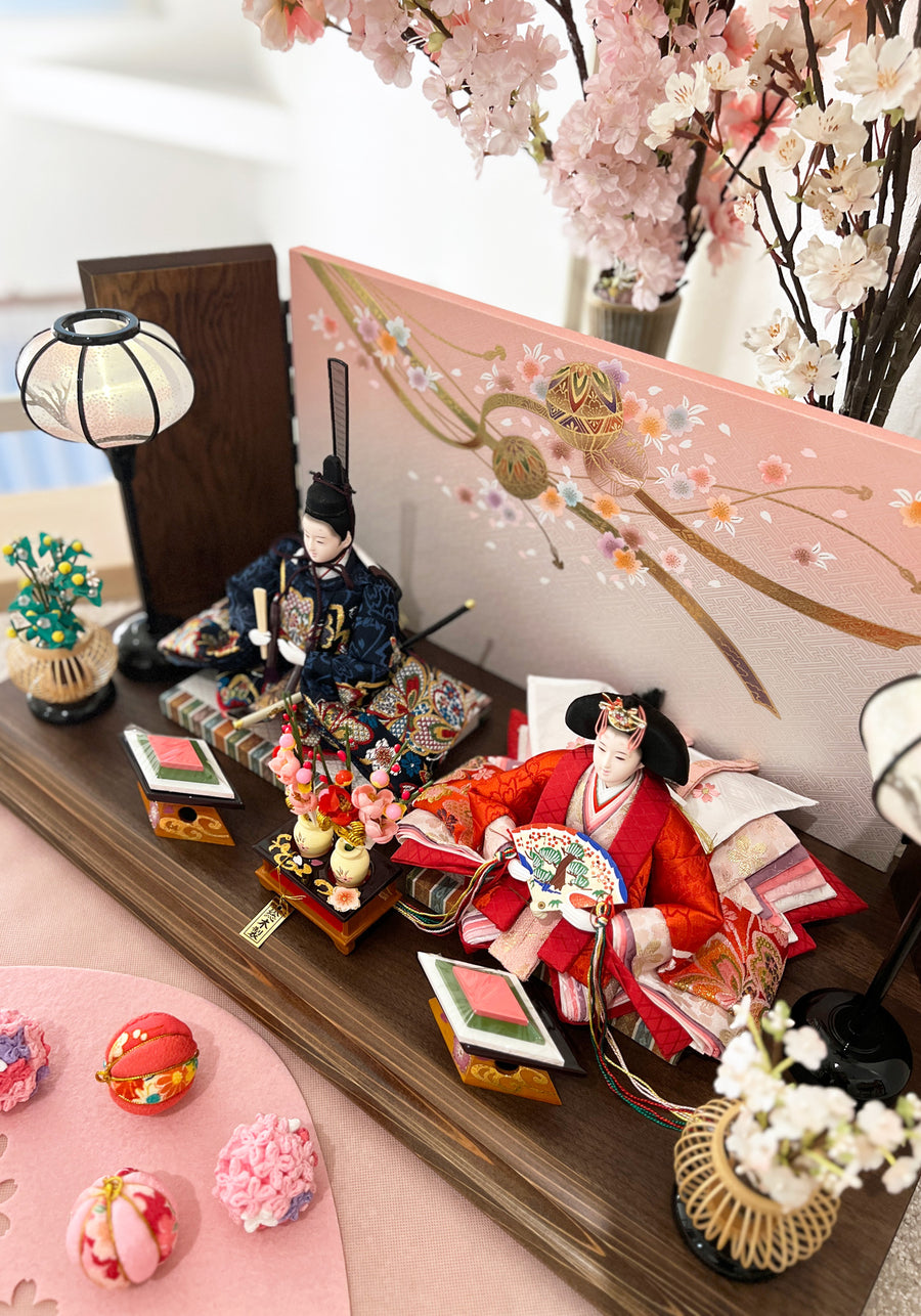 Fuka Hina Doll | 65cm | Taste of the old Kyoto streets | Old-style prince and princess decoration | Modern, stylish face Hina doll | Cute, compact Hina doll | Popular because it's cute | Cheap | Hina doll | Hina doll | Hina doll | Hina doll | Hina doll