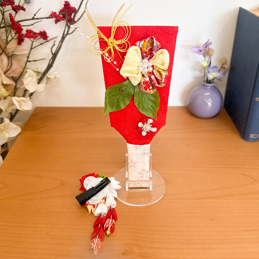  羽子板 おしゃれ 赤