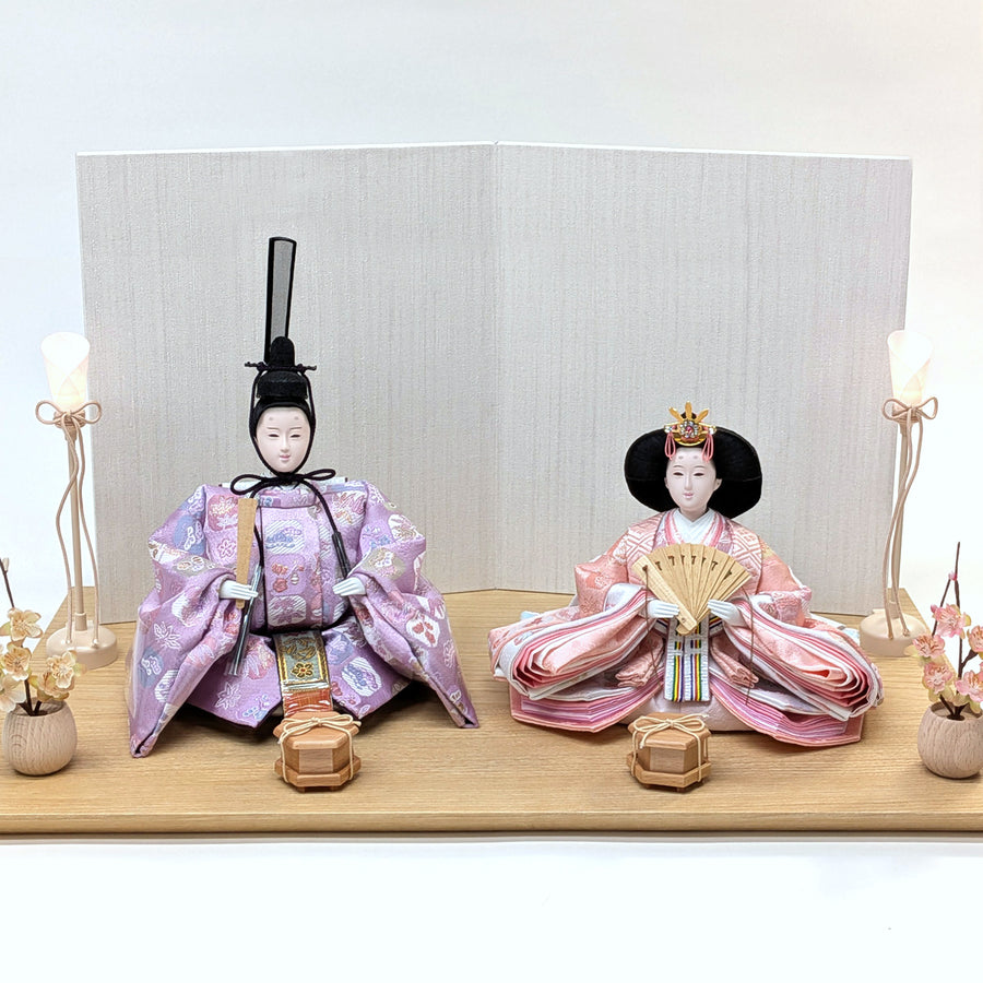 紫とピンクの着物が可愛い