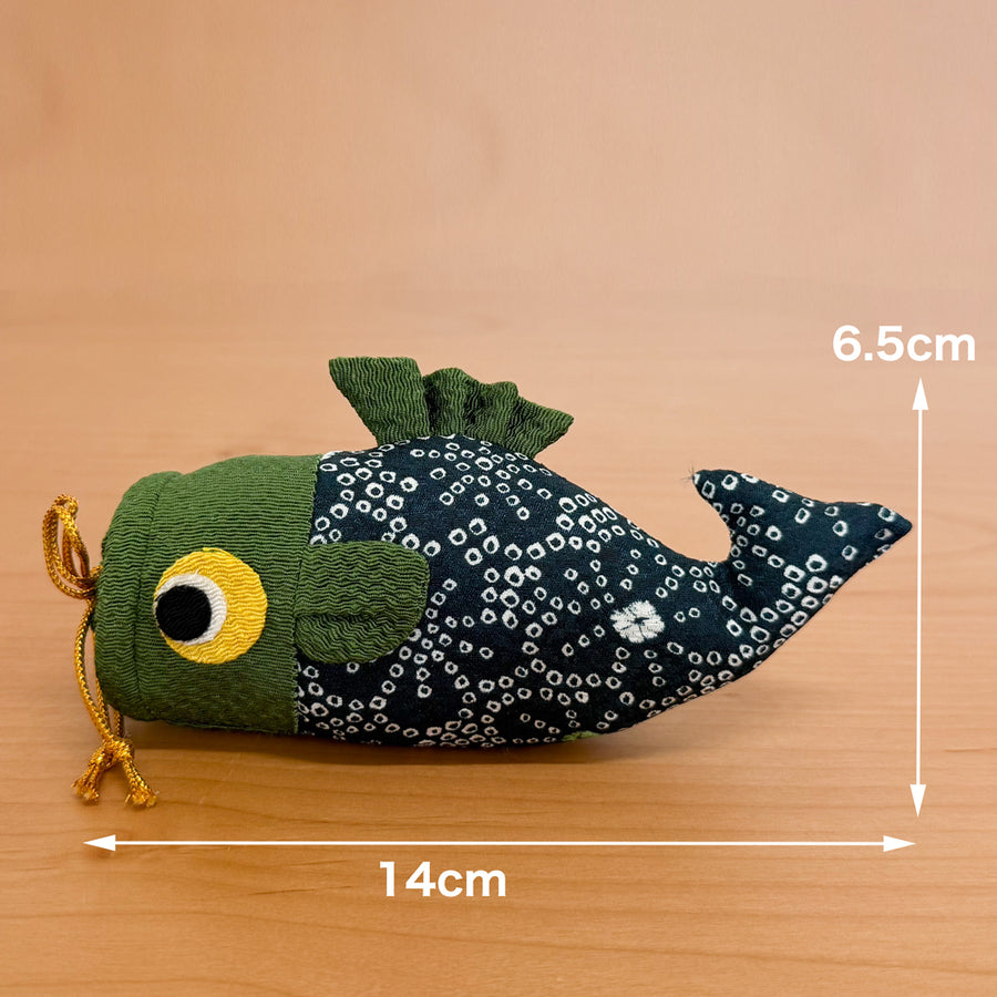 インバウンド向け BK‐003 鯉　大 緑｜つるし雛部材｜ 商材人気 ｜商品 ｜観光客 ｜ランキング 売れ筋 ｜日用品 ｜外国人 買い物 ｜日本製 和雑貨 お土産