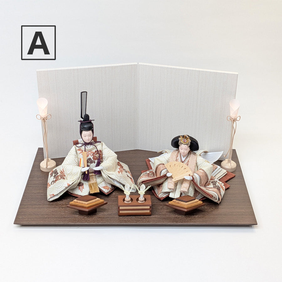 温かな印象の雛人形