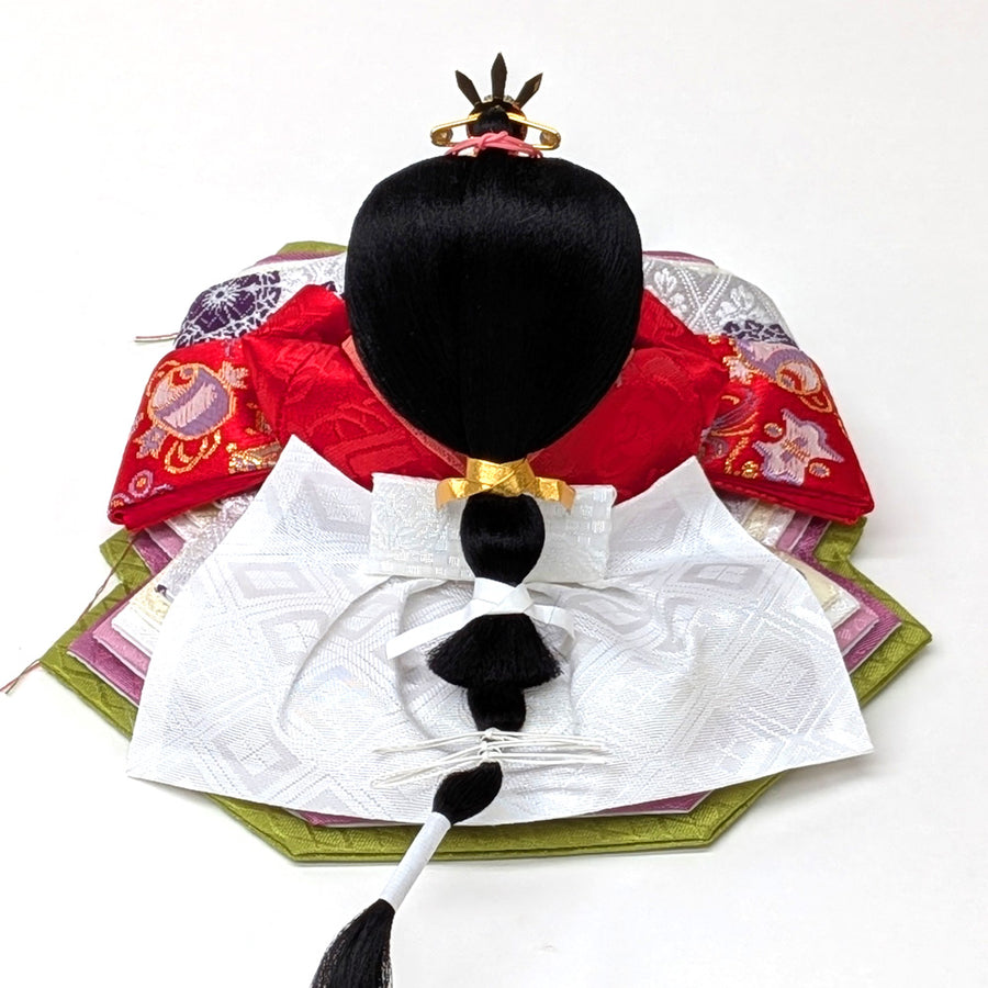 flower-girl Shine もな雛｜45cm｜LEDライト付きで艶やな雛人形｜かわいいコンパクトお雛様｜今どきのひな人形 おひなさま｜