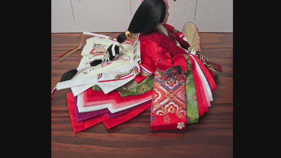 This Hime Hina doll | 60cm | Recommended for its detailed tailoring | Best-selling | Storage decoration | A modern and stylish Hina doll, compact and cute | Popular | Cheap | Hina dolls