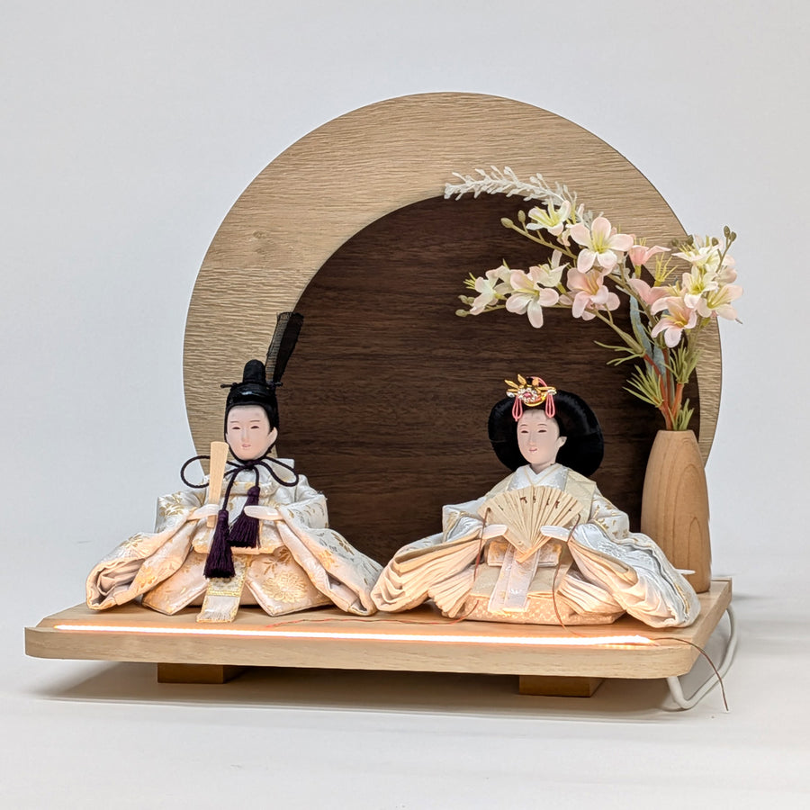 Flower Girl Riri Hina | 45cm | Looks great when displayed on a shelf | Stylish Hina dolls | Cute compact Hina dolls | Modern Hina dolls | Popular and cheap because they are cute | Modern Japanese style, Scandinavian style