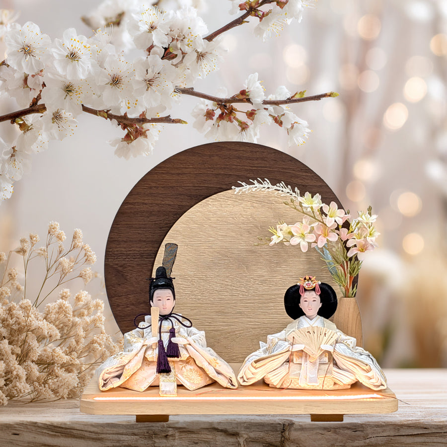 Flower Girl Riri Hina | 45cm | Looks great when displayed on a shelf | Stylish Hina dolls | Cute compact Hina dolls | Modern Hina dolls | Popular and cheap because they are cute | Modern Japanese style, Scandinavian style