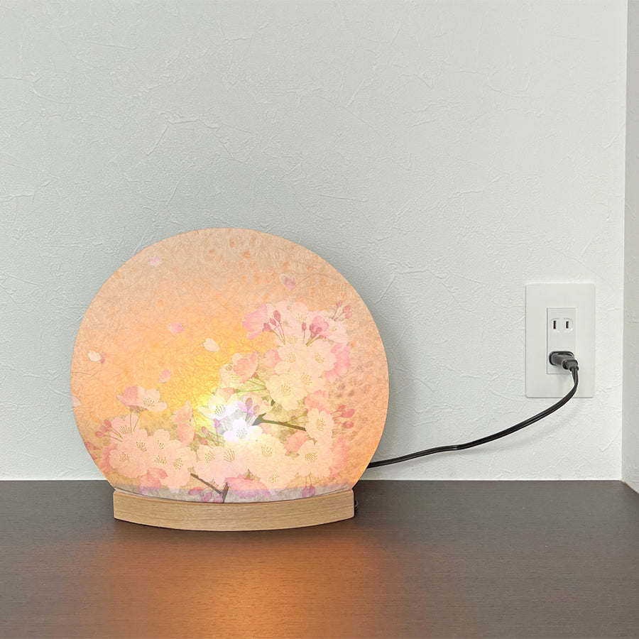 K‐003 丸型照明(小)桜ピンク｜インバウンド向け和雑貨｜商材人気 ｜商品 ｜観光客 ｜ランキング 売れ筋 ｜日用品 ｜外国人 買い物 ｜日本製｜お土産