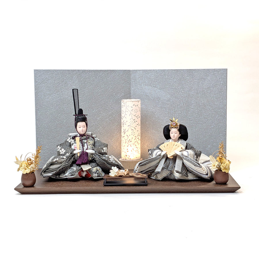 Simple-Flower Girl Shinohina | 45cm | Small Hina doll | Pricey | Stylish face Hina doll | Cute compact Hina doll | Hina doll Japanese modern Nordic style