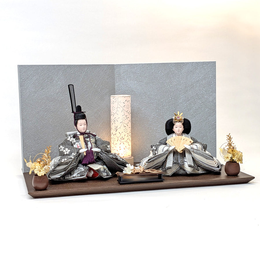 Simple-Flower Girl Shinohina | 45cm | Small Hina doll | Pricey | Stylish face Hina doll | Cute compact Hina doll | Hina doll Japanese modern Nordic style