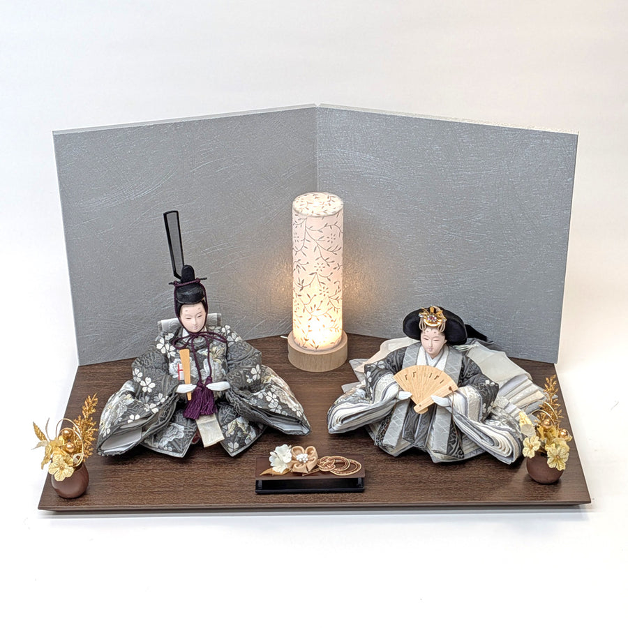 Simple-Flower Girl Shinohina | 45cm | Small Hina doll | Pricey | Stylish face Hina doll | Cute compact Hina doll | Hina doll Japanese modern Nordic style