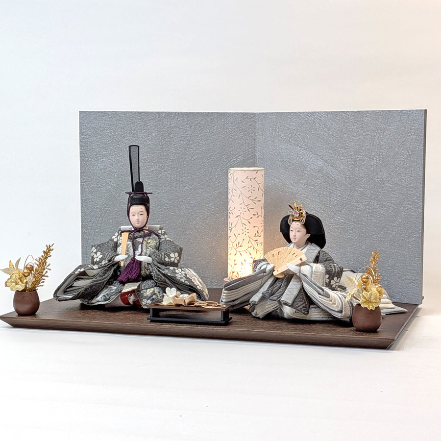 Simple-Flower Girl Shinohina | 45cm | Small Hina doll | Pricey | Stylish face Hina doll | Cute compact Hina doll | Hina doll Japanese modern Nordic style