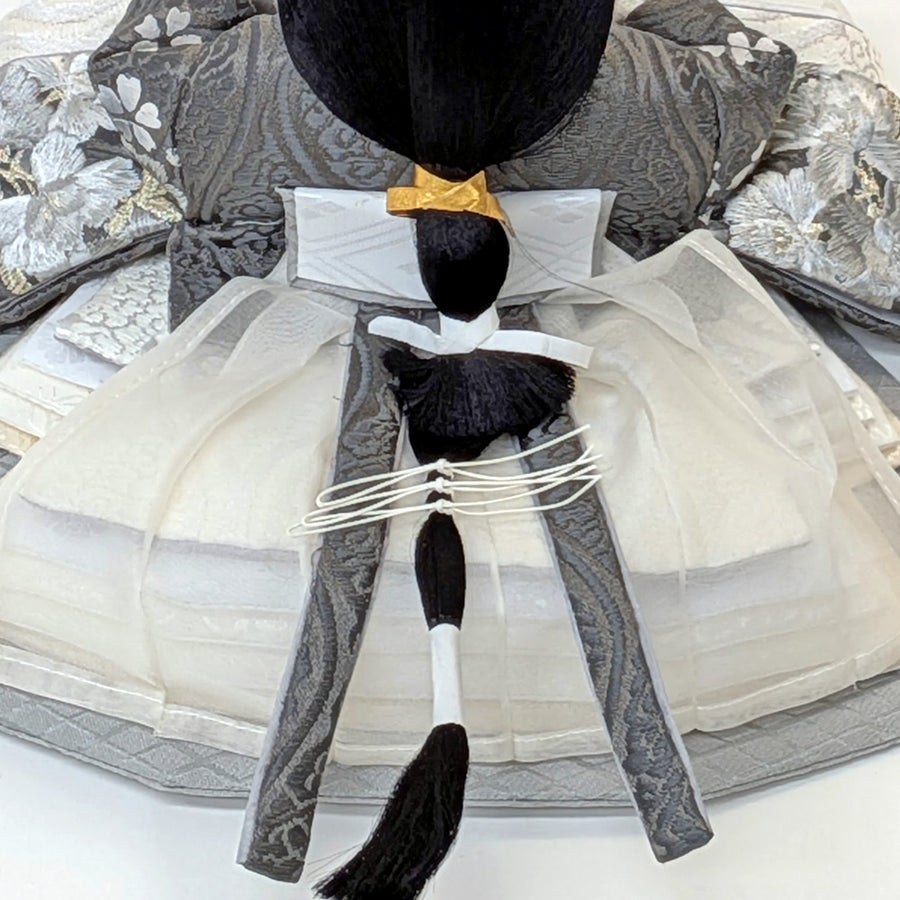 Simple-Flower Girl Shinohina | 45cm | Small Hina doll | Pricey | Stylish face Hina doll | Cute compact Hina doll | Hina doll Japanese modern Nordic style