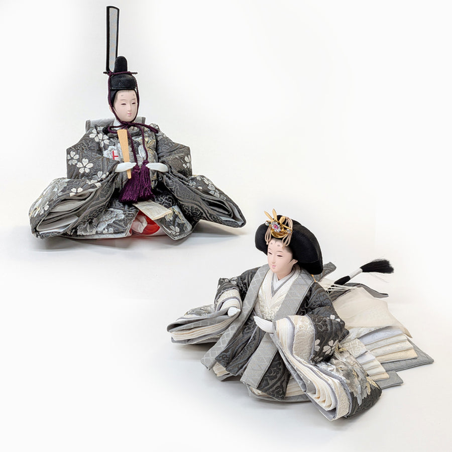 Simple-Flower Girl Shinohina | 45cm | Small Hina doll | Pricey | Stylish face Hina doll | Cute compact Hina doll | Hina doll Japanese modern Nordic style