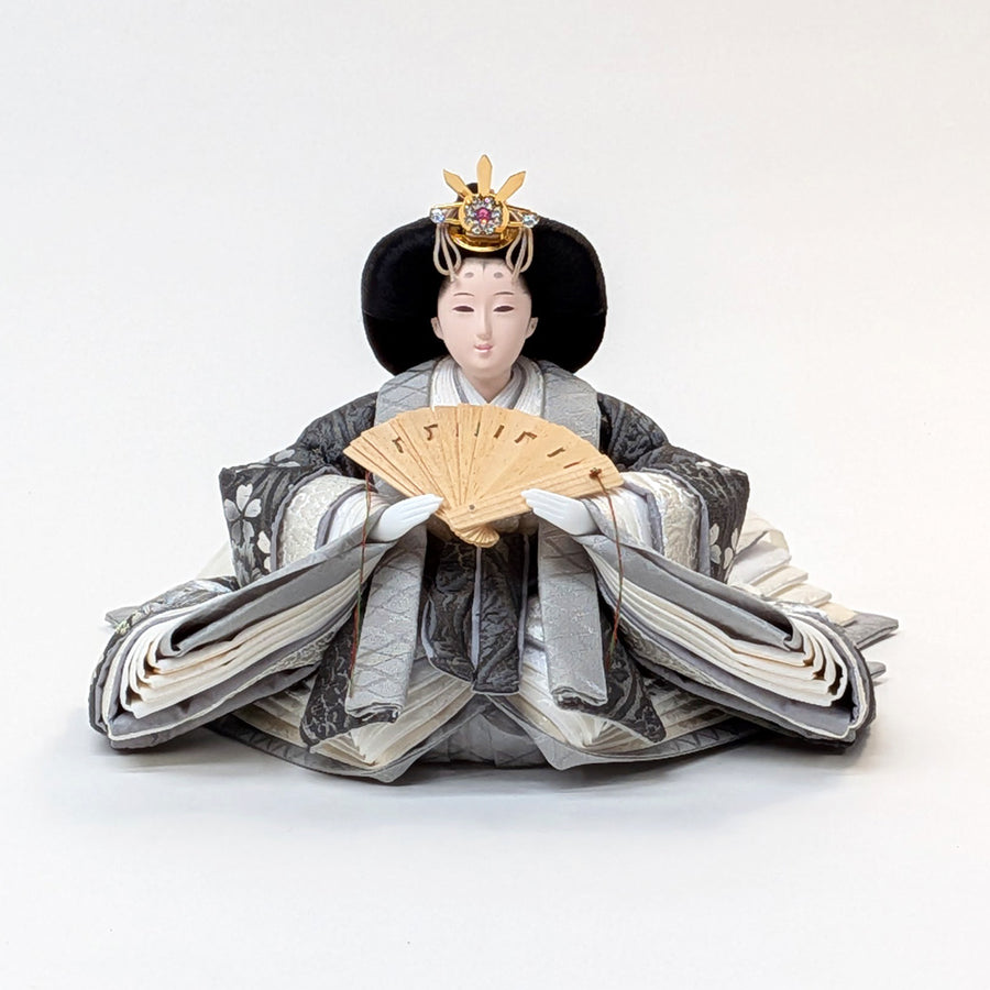 Simple-Flower Girl Shinohina | 45cm | Small Hina doll | Pricey | Stylish face Hina doll | Cute compact Hina doll | Hina doll Japanese modern Nordic style