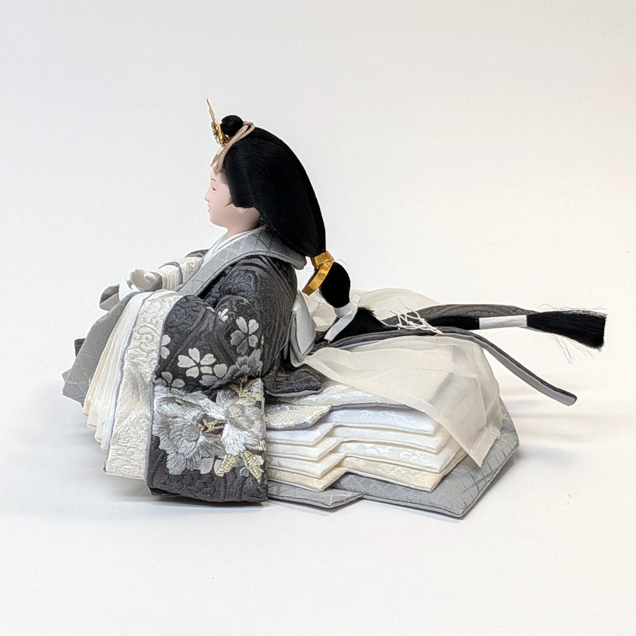 Simple-Flower Girl Shinohina | 45cm | Small Hina doll | Pricey | Stylish face Hina doll | Cute compact Hina doll | Hina doll Japanese modern Nordic style