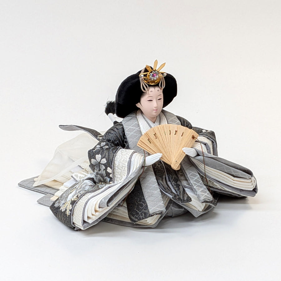Simple-Flower Girl Shinohina | 45cm | Small Hina doll | Pricey | Stylish face Hina doll | Cute compact Hina doll | Hina doll Japanese modern Nordic style