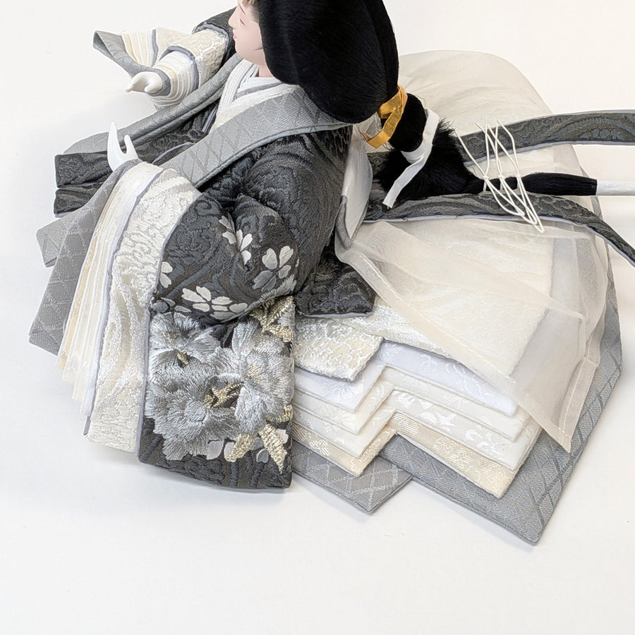 Simple-Flower Girl Shinohina | 45cm | Small Hina doll | Pricey | Stylish face Hina doll | Cute compact Hina doll | Hina doll Japanese modern Nordic style