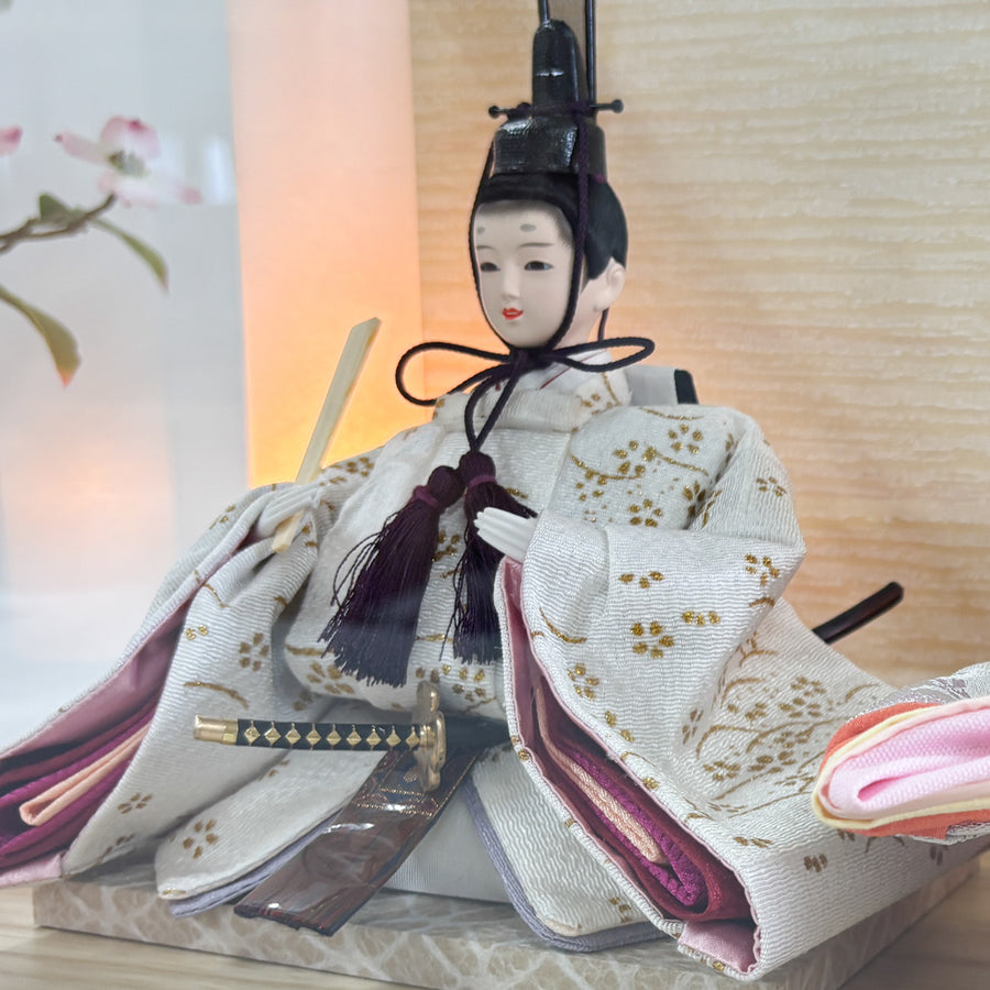 ケース飾り しんりょく雛｜おしゃれ｜今どきのおしゃれなお顔 雛人形｜かわいいコンパクトお雛様｜可愛いので人気 ｜ひな人形 おひなさま