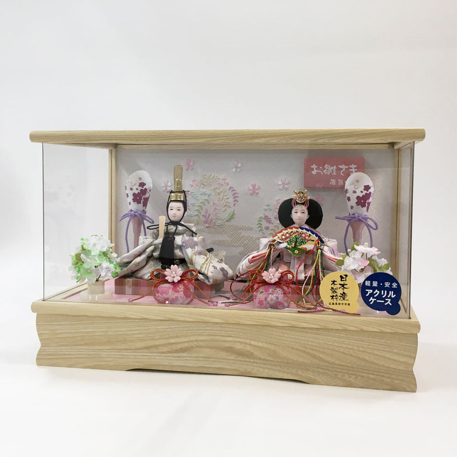 おしゃれなアクリルケース雛飾り