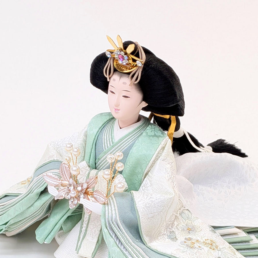 Flower Girl 澄(すみ)雛｜モダン雛人形｜鮮やかななお雛様｜人気な二人飾り｜オシャレひな人形