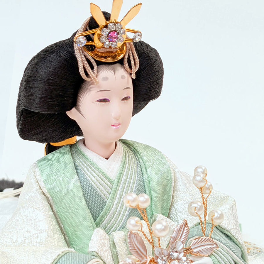 Flower Girl 澄(すみ)雛｜モダン雛人形｜鮮やかななお雛様｜人気な二人飾り｜オシャレひな人形
