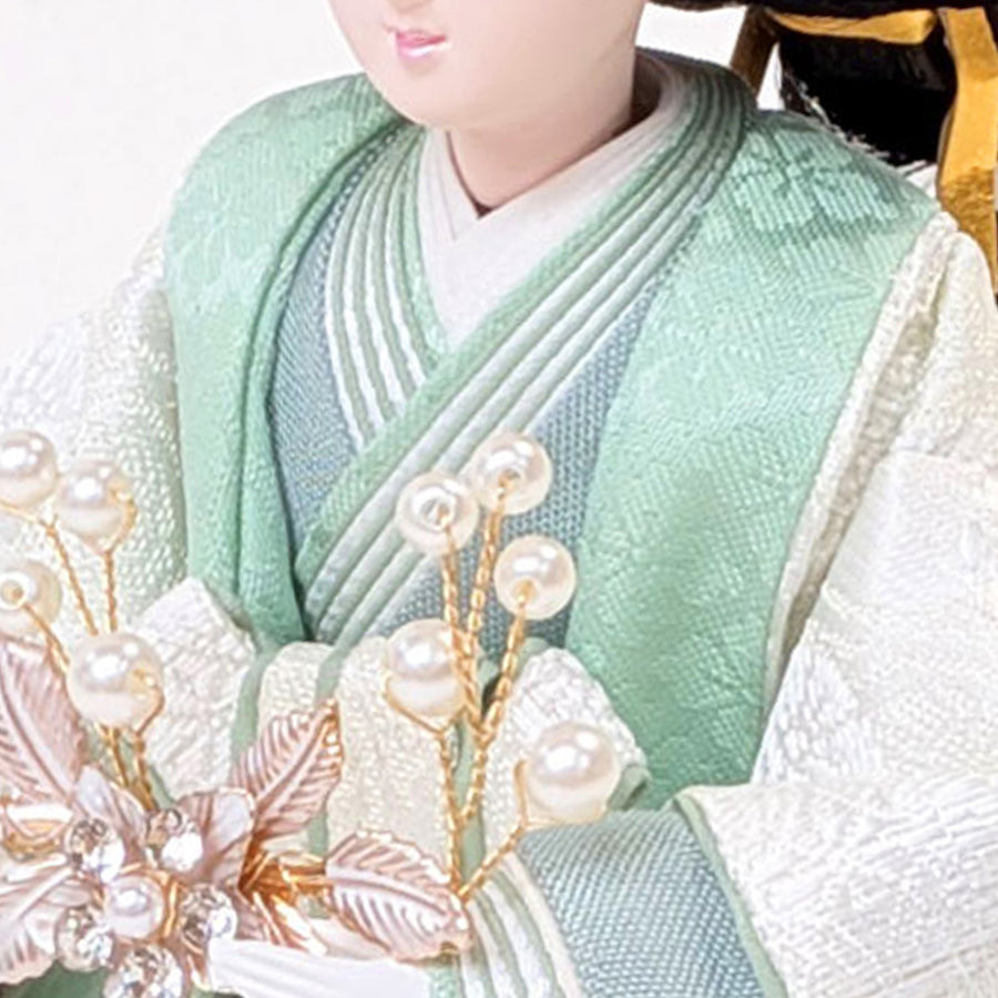 Flower Girl 澄(すみ)雛｜モダン雛人形｜鮮やかななお雛様｜人気な二人飾り｜オシャレひな人形