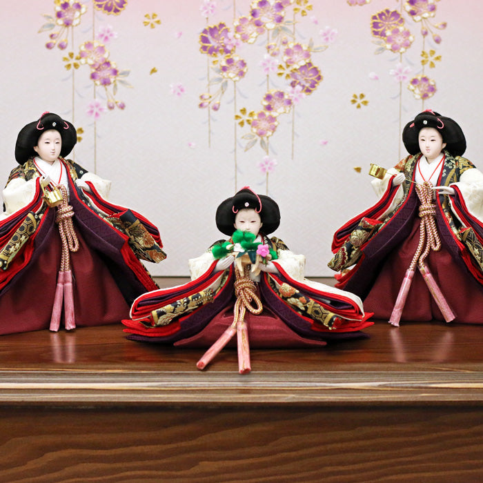 雛人形の製造元が販売 グッドデザイン3段飾り雛人形 【お雛様 花那実雛 